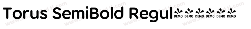 Torus SemiBold Regul字体转换